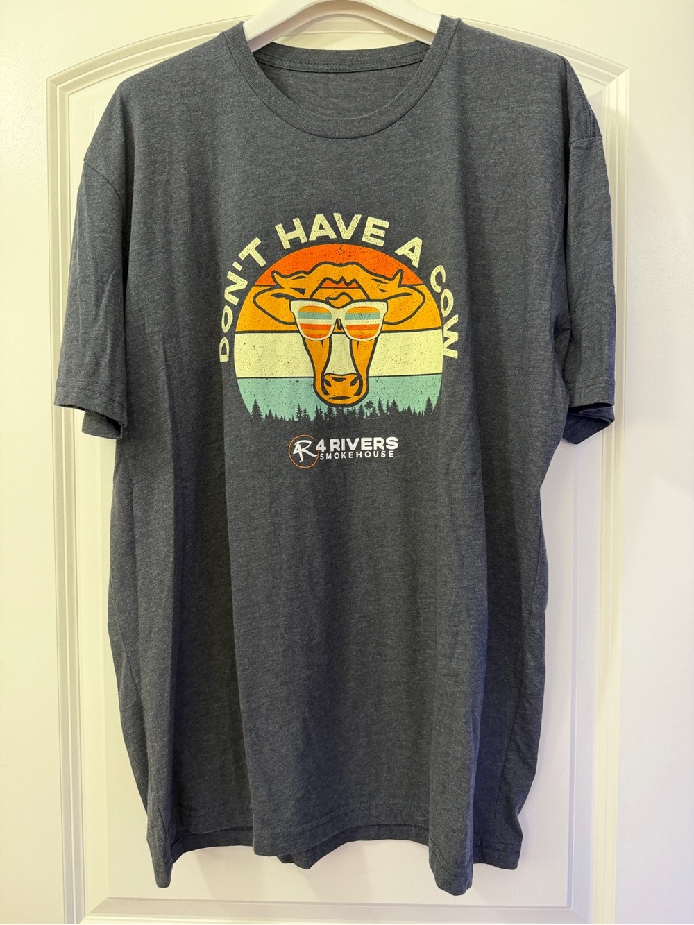 "Don't Have a Cow" Charcoal Graphic Tee